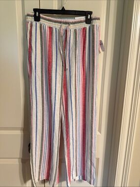NWT Striped Cotton Pants
